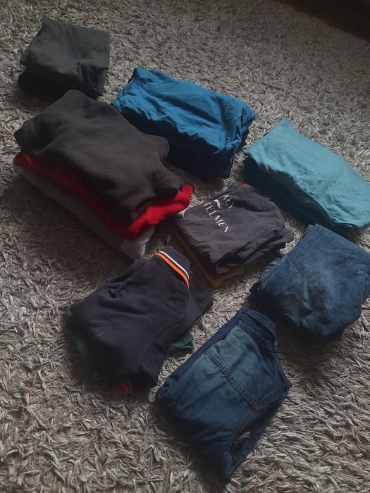 Paczka paka ubrań dla chłopca chlopaka ciuchy zestaw 116-122