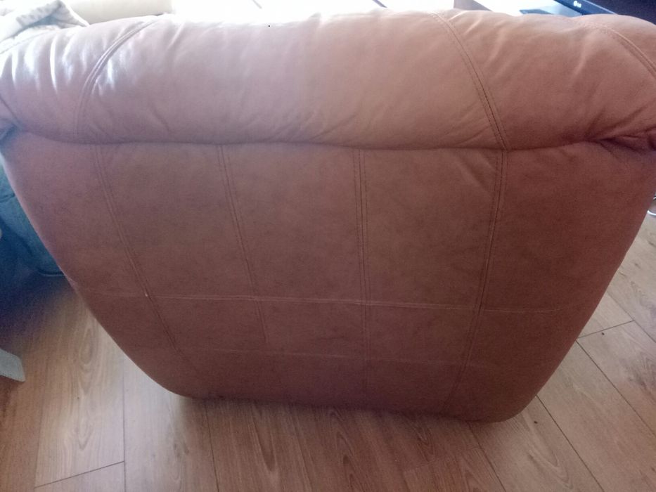 Poltrona em pele verdadeira