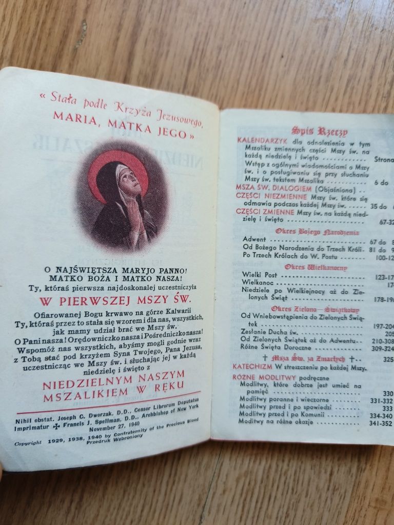 Mój Niedzielny Mszalik Ułożył Ksiądz STEDMAN Vintage Art Deco 1940r
