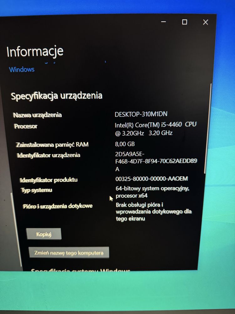 Sprzedam Komputer stacjonarny HP