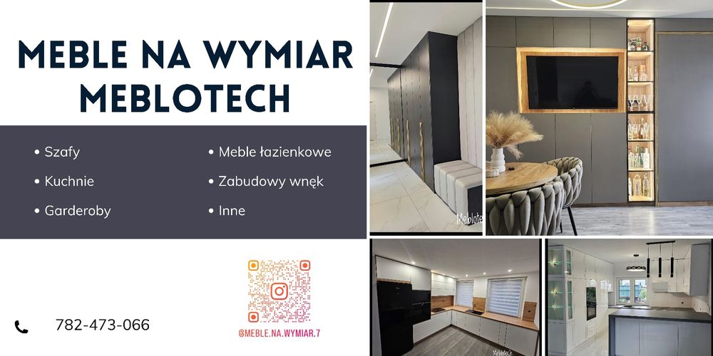 Meble na wymiar / Kuchnie / Szafy/ Meble biurowe/ Meble łazienkowe