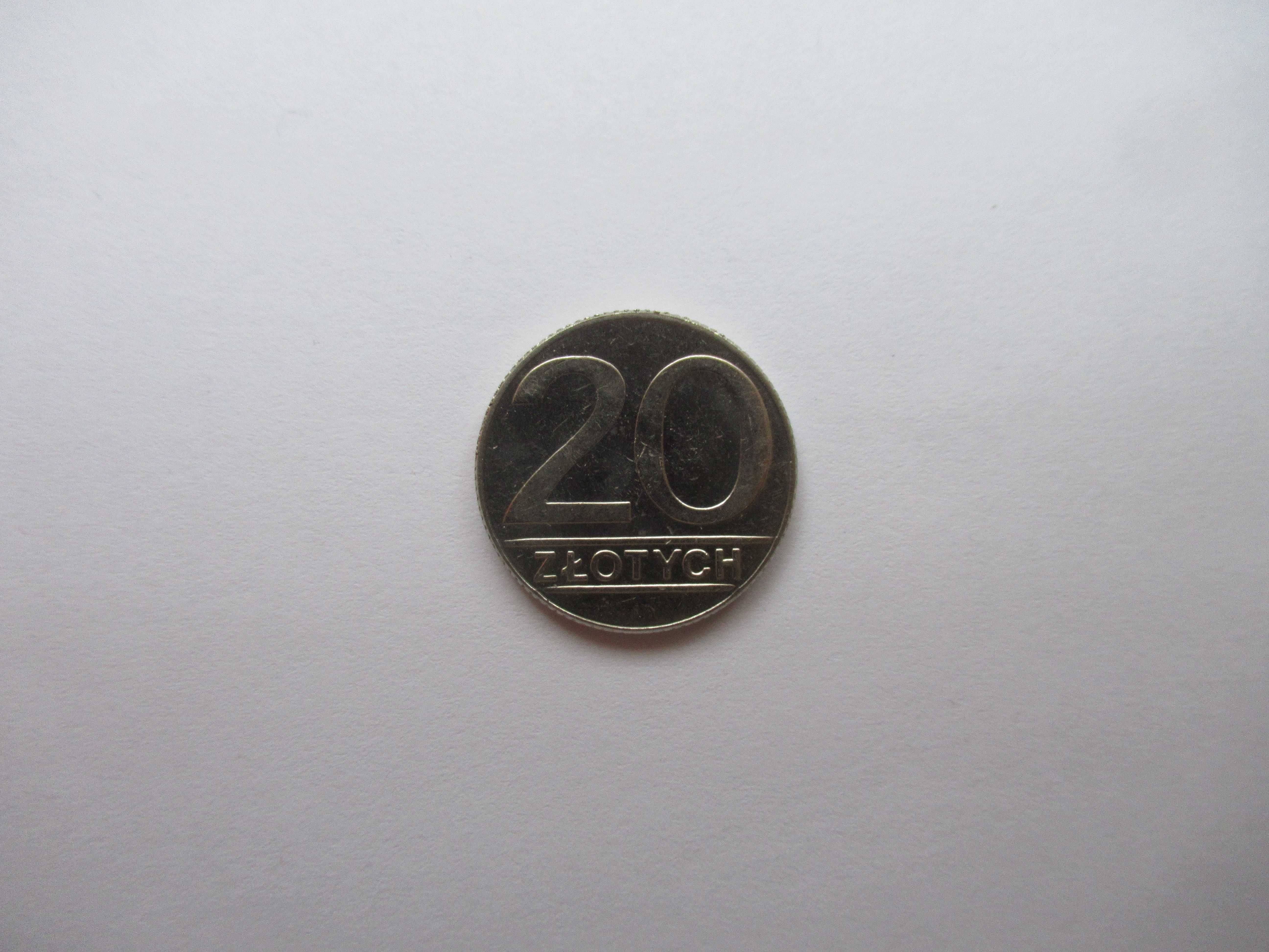20 zł. Moneta 20 złotych 1990