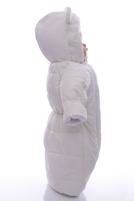 Конверт на флісі Babykroha молочний комбінезон на виписку