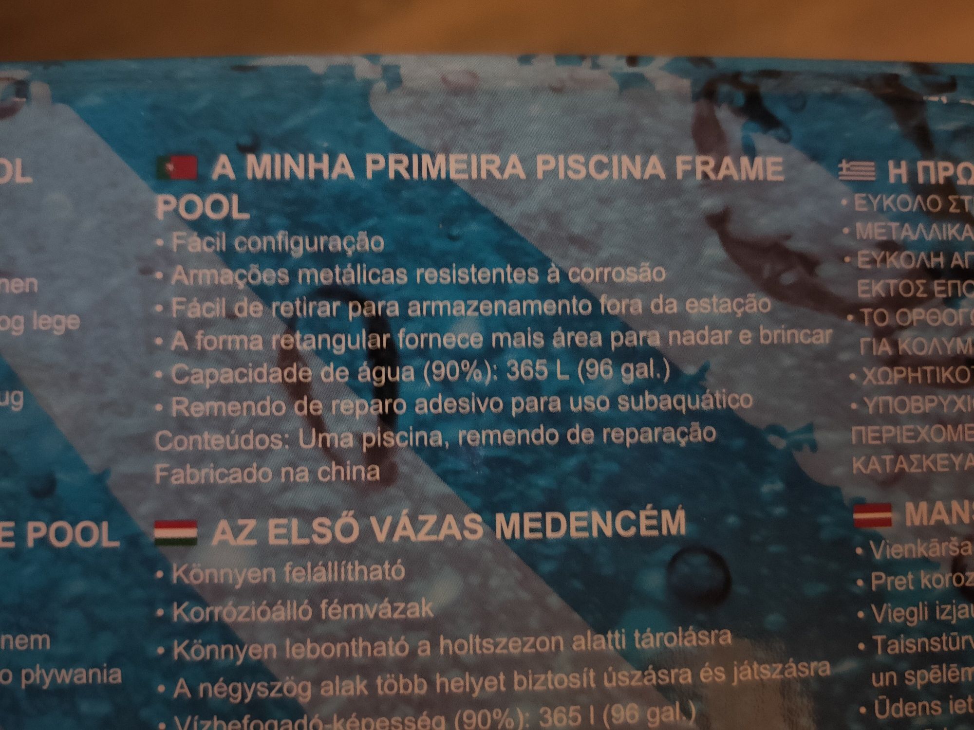 Piscina bestway de 365 litros para crianças