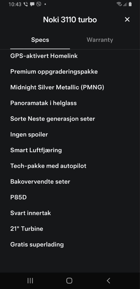 Tesla model S P85D