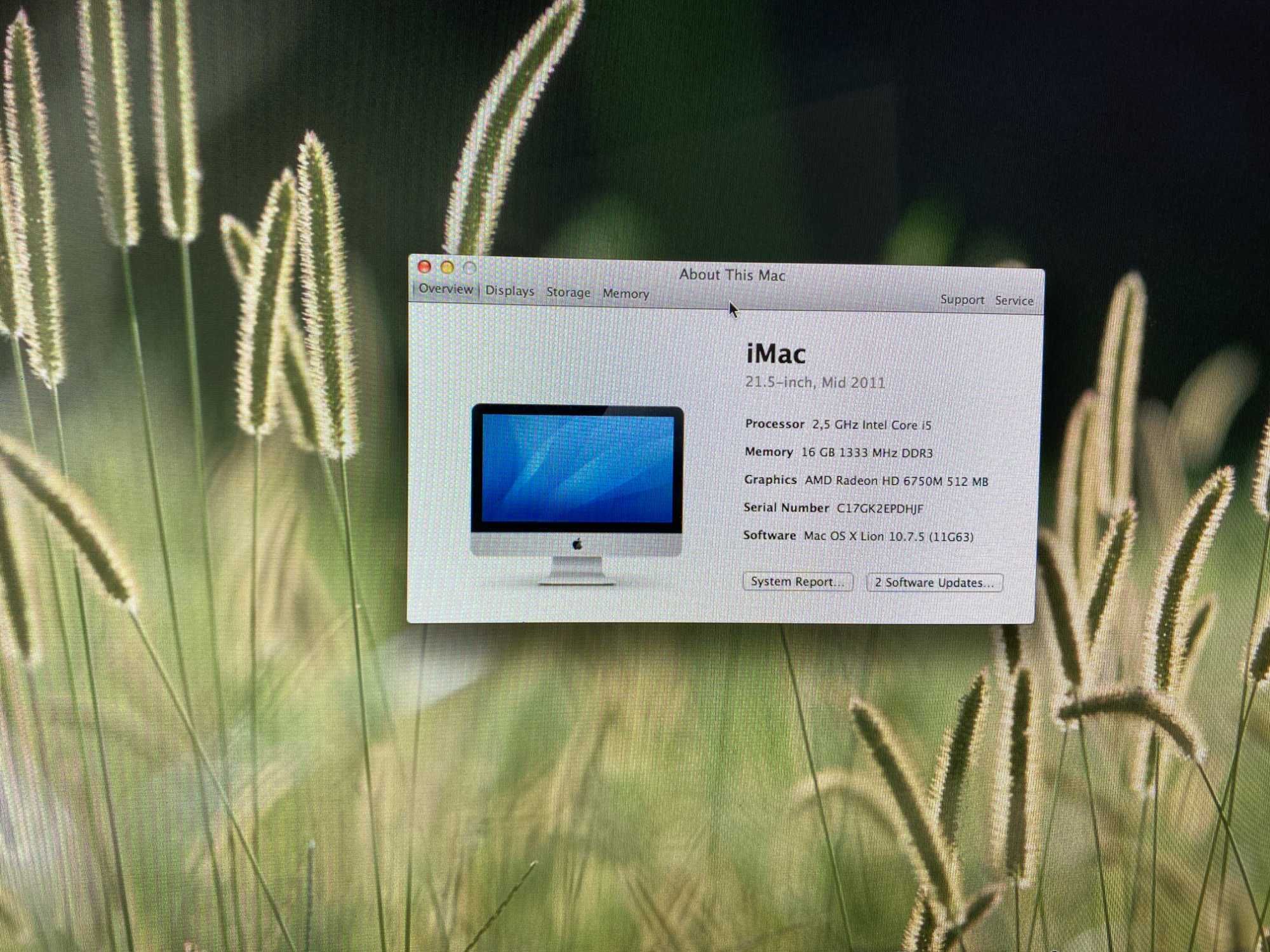 iMac A1311 21.5 | 500Gb | Core i5 | 16 Gb RAM | AMD Radeon 6750M 512Mb