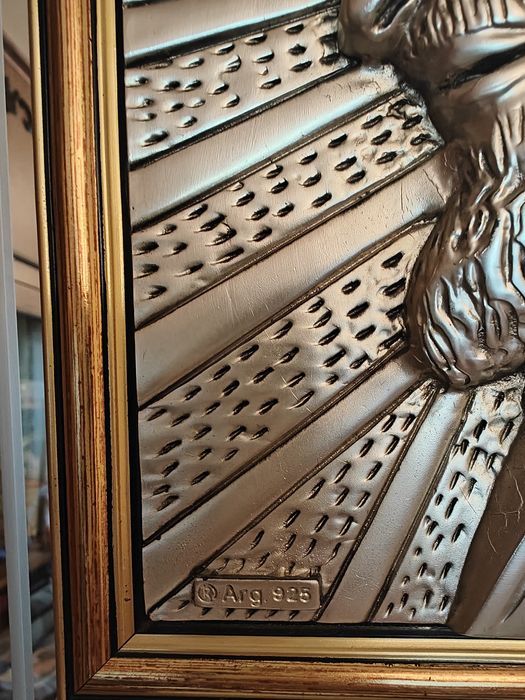 Картина падре Піо, срібло, з Італії