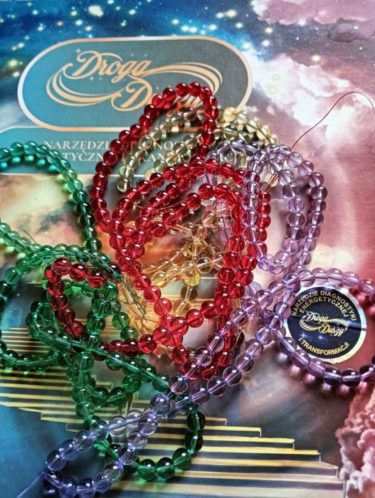 Korale różne kolory 38 cm