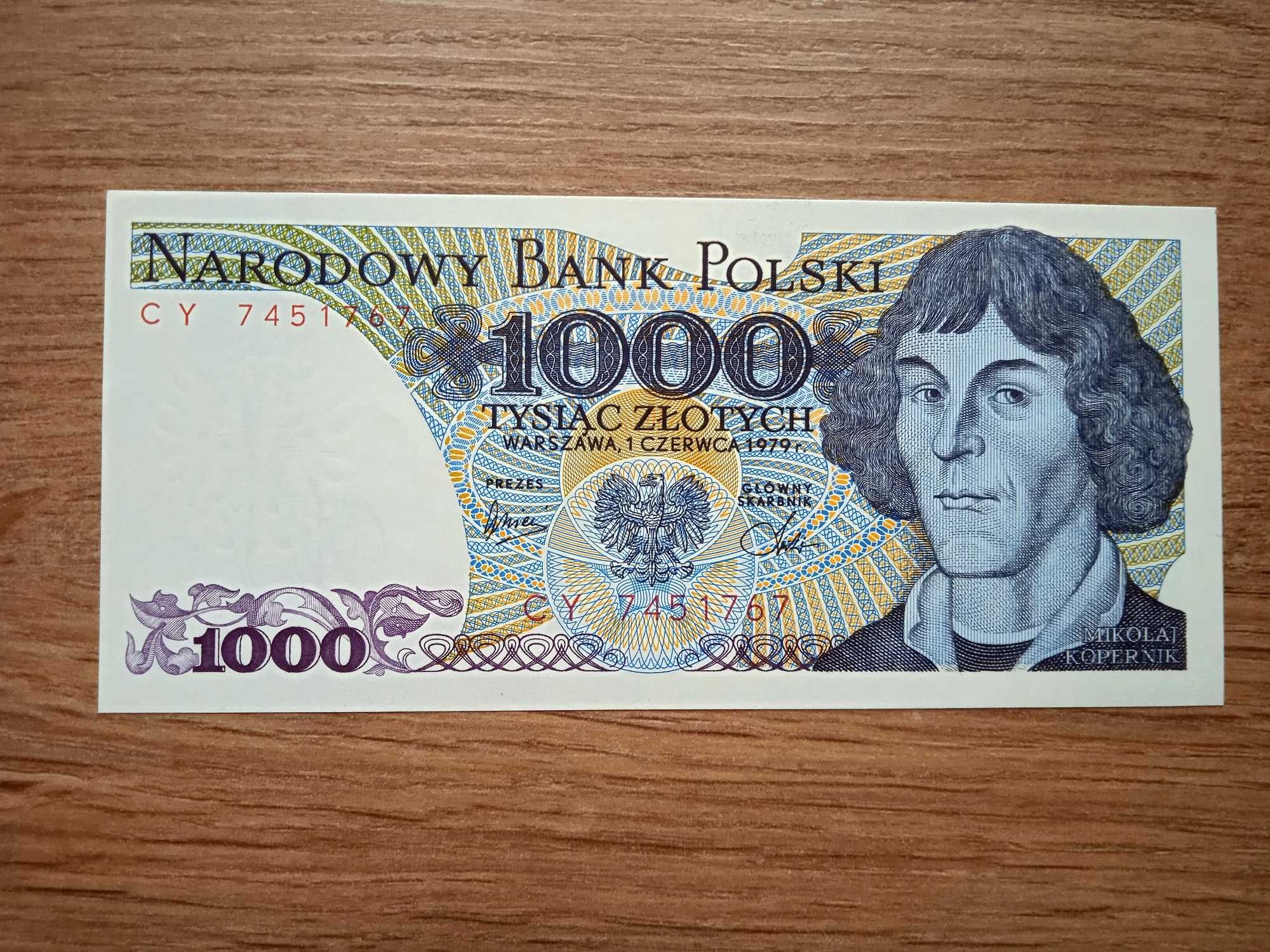 1000 zł  1979   - CY -   st. 1 UNC Rzadka Seria