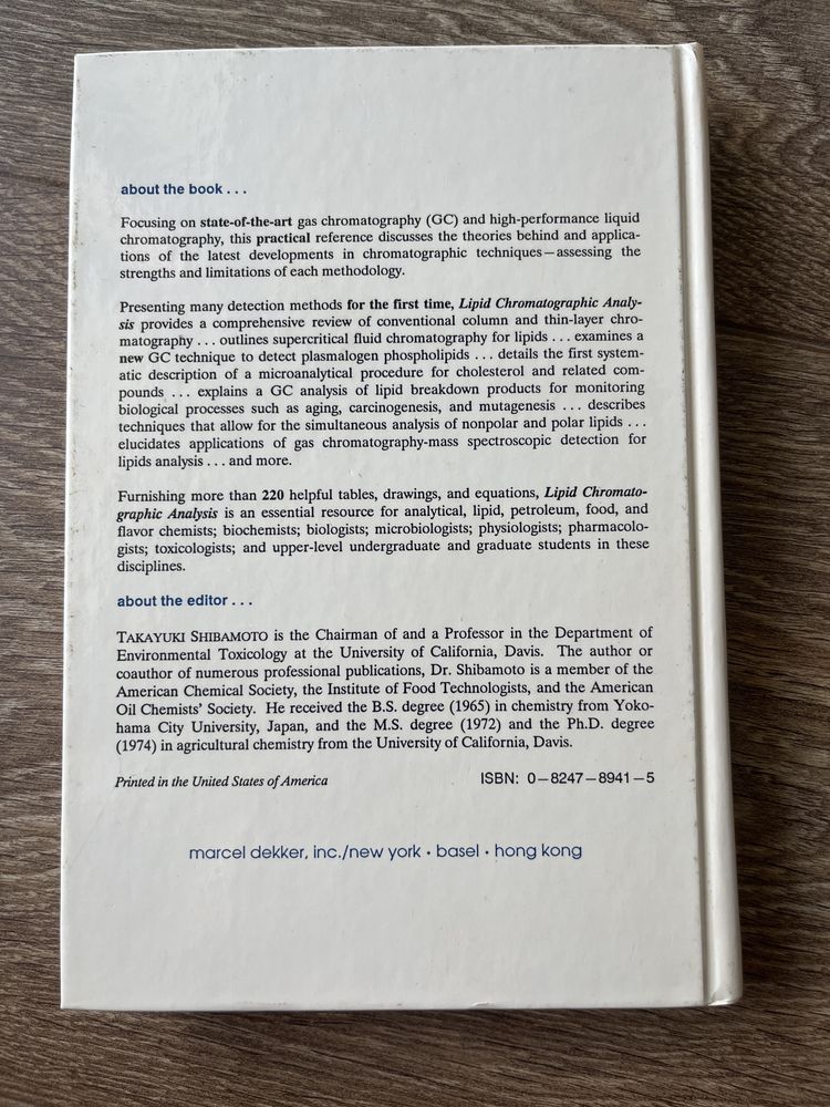 Lipid Chromotographic Analysis