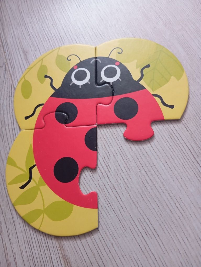 Puzzle 4w1 Układam robaczki 2+ Czu Czu