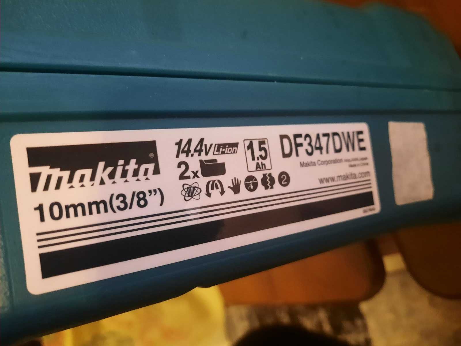 Аккумуляторная дрель-шуруповерт Makita DF 347 (Макита, оригинал).