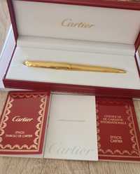 Cartier Le Stylo Gold Plaque Ribbed Ballpoint Pen