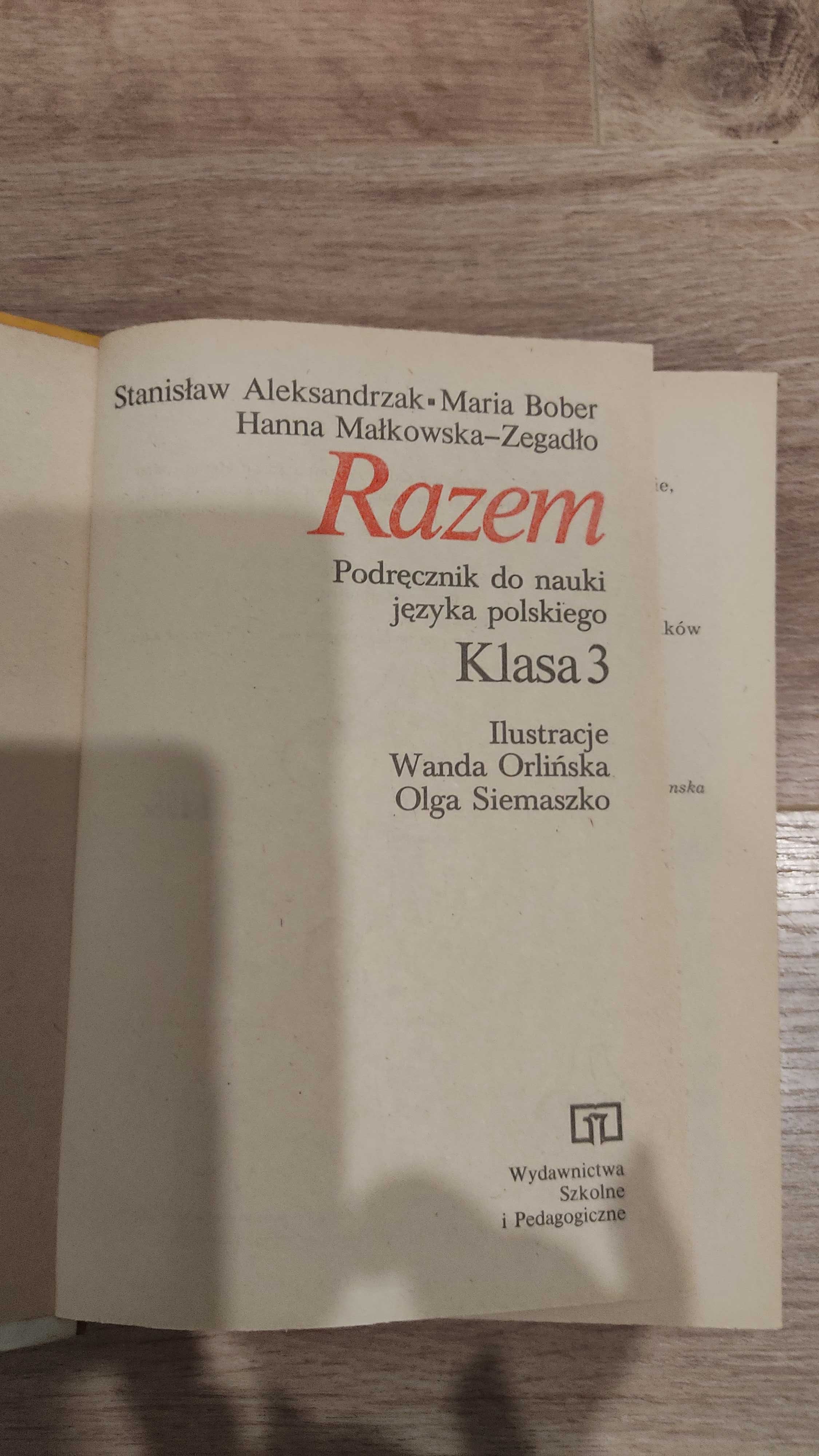 W szkole i na wakacjach Irena Słońska Razem klasa 3