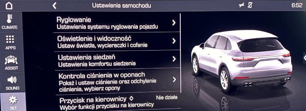 NAWIGACJA MH2P PORSCHE CAYENNE polski język menu lektor zmiana regionu