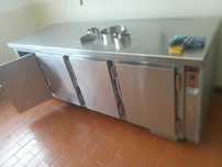Balcão frigorifico em Inox de 4 portas.