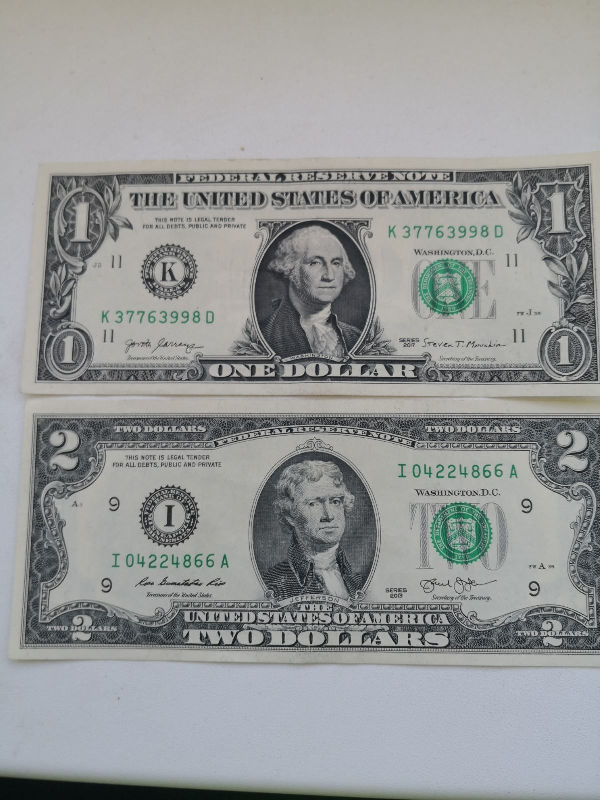 Банкноты доллары США