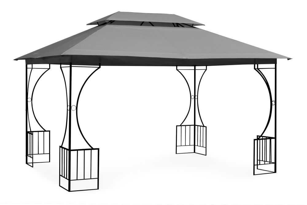 PAWILON / ALTANA ogrodowa 3x4m EXCLUSIVE GREY moskitiera + ścianki