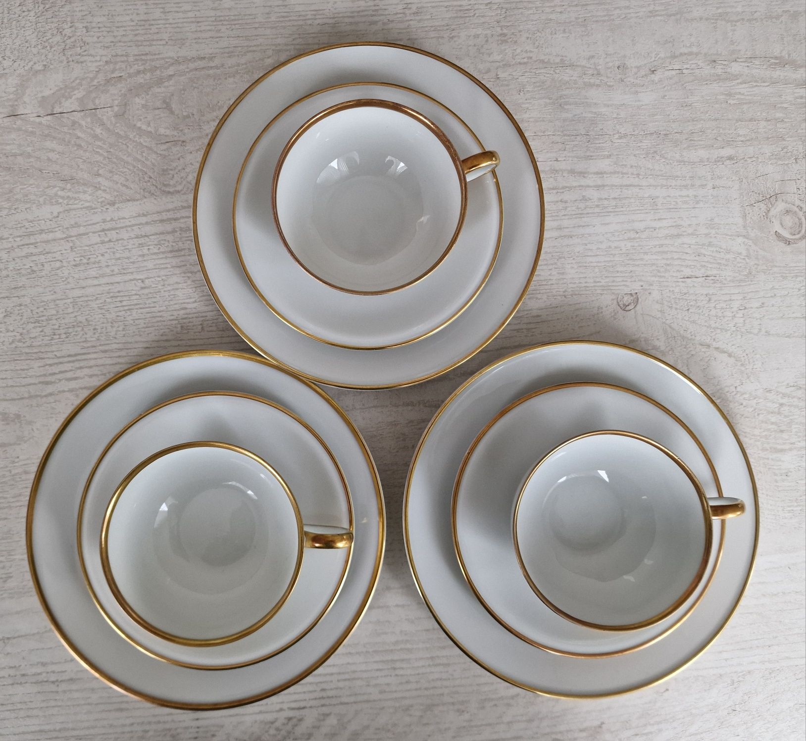 Trio śniadaniowe porcelanowe firmy Hutschenreuther Selb Bavaria