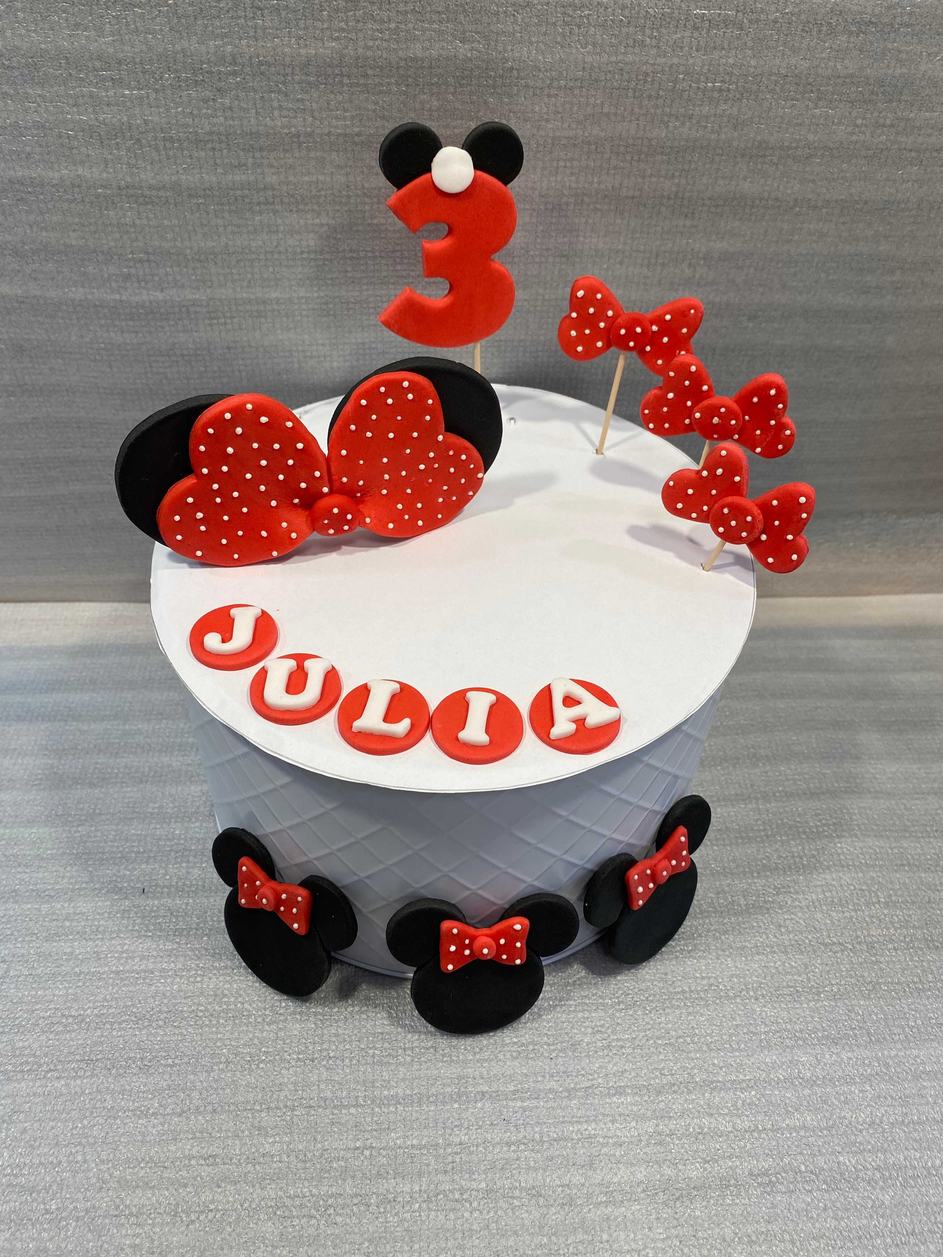 Myszka Minnie z masy cukrowej