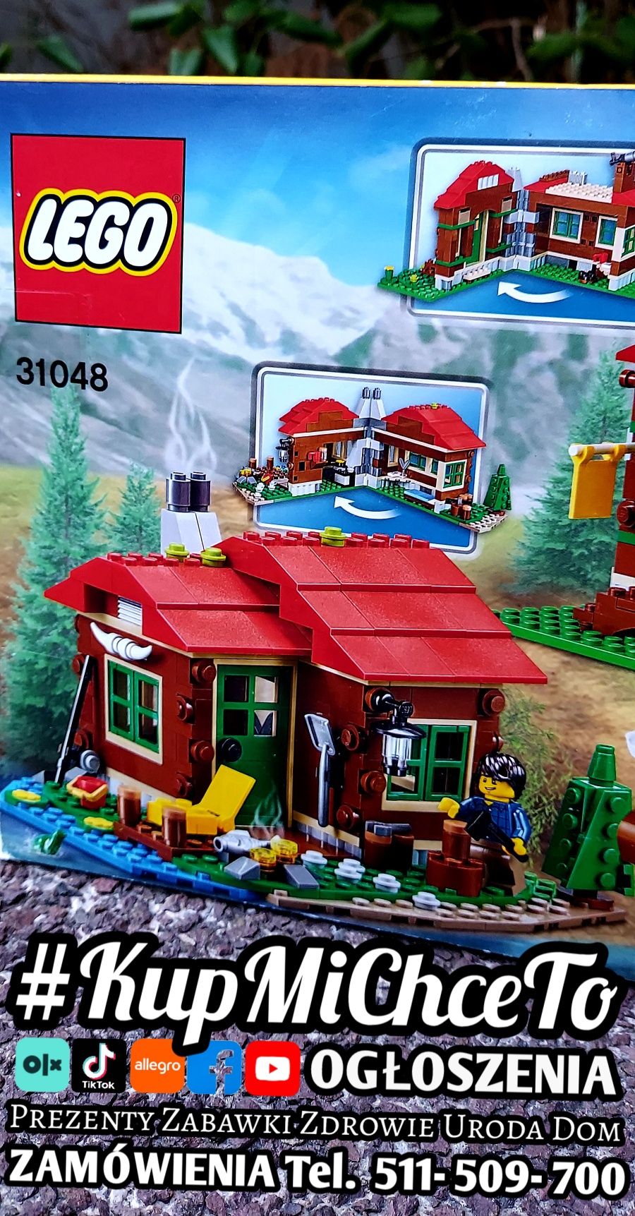 Nowe LEGO Creator 3w1 Chatka nad Jeziorem UNIKAT 31048 NAJTANIEJ