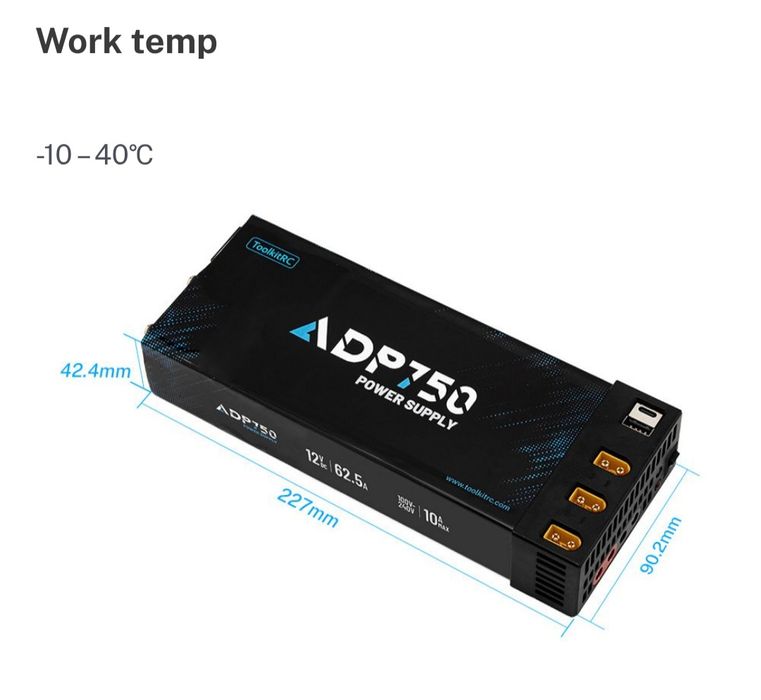 Блок живлення ToolkitRC ADP750
