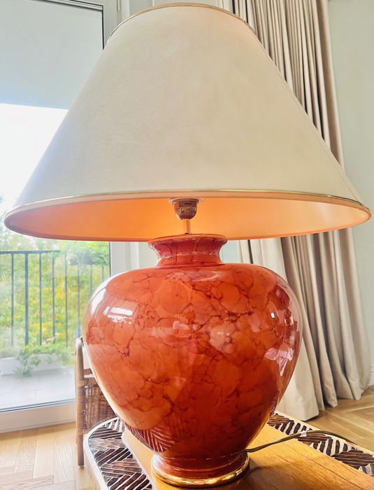 ANTYK Przepiękna lampa z porcelany! Duża, masywna !Unikatowa, luksusow