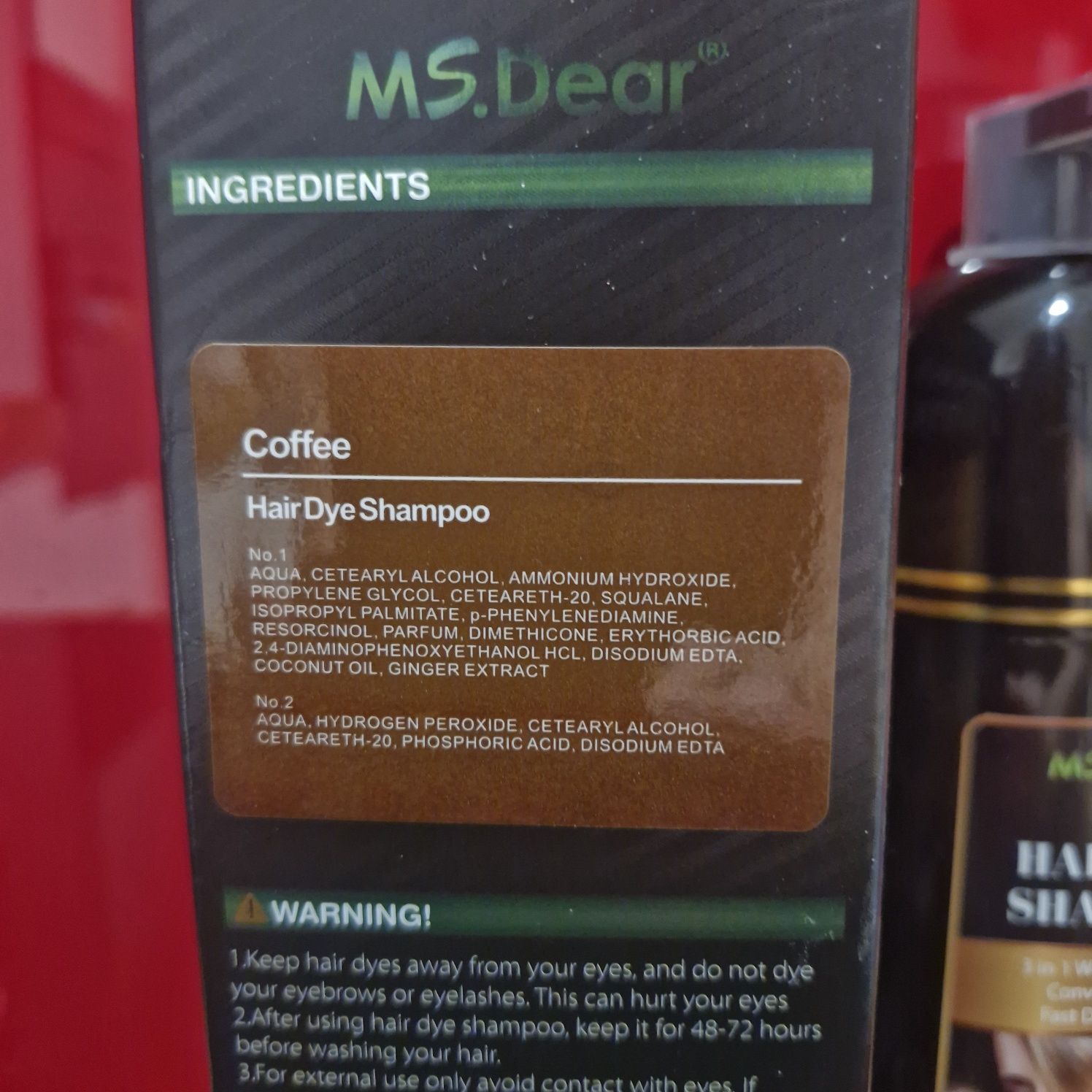 Szampon koloryzujący roślinny coffe