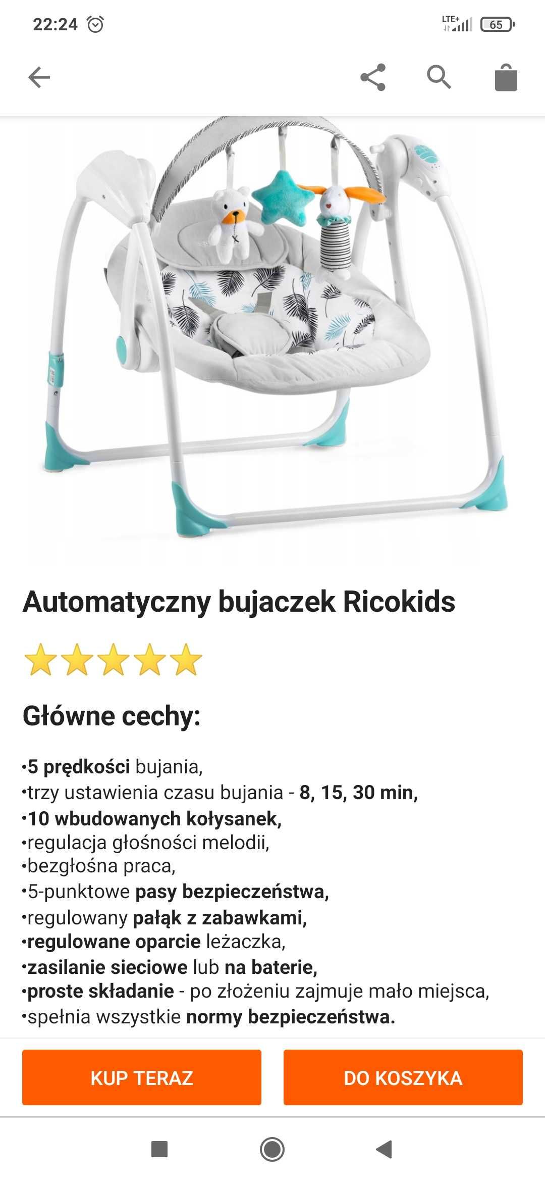 Bujaczek Ricokids automatyczny