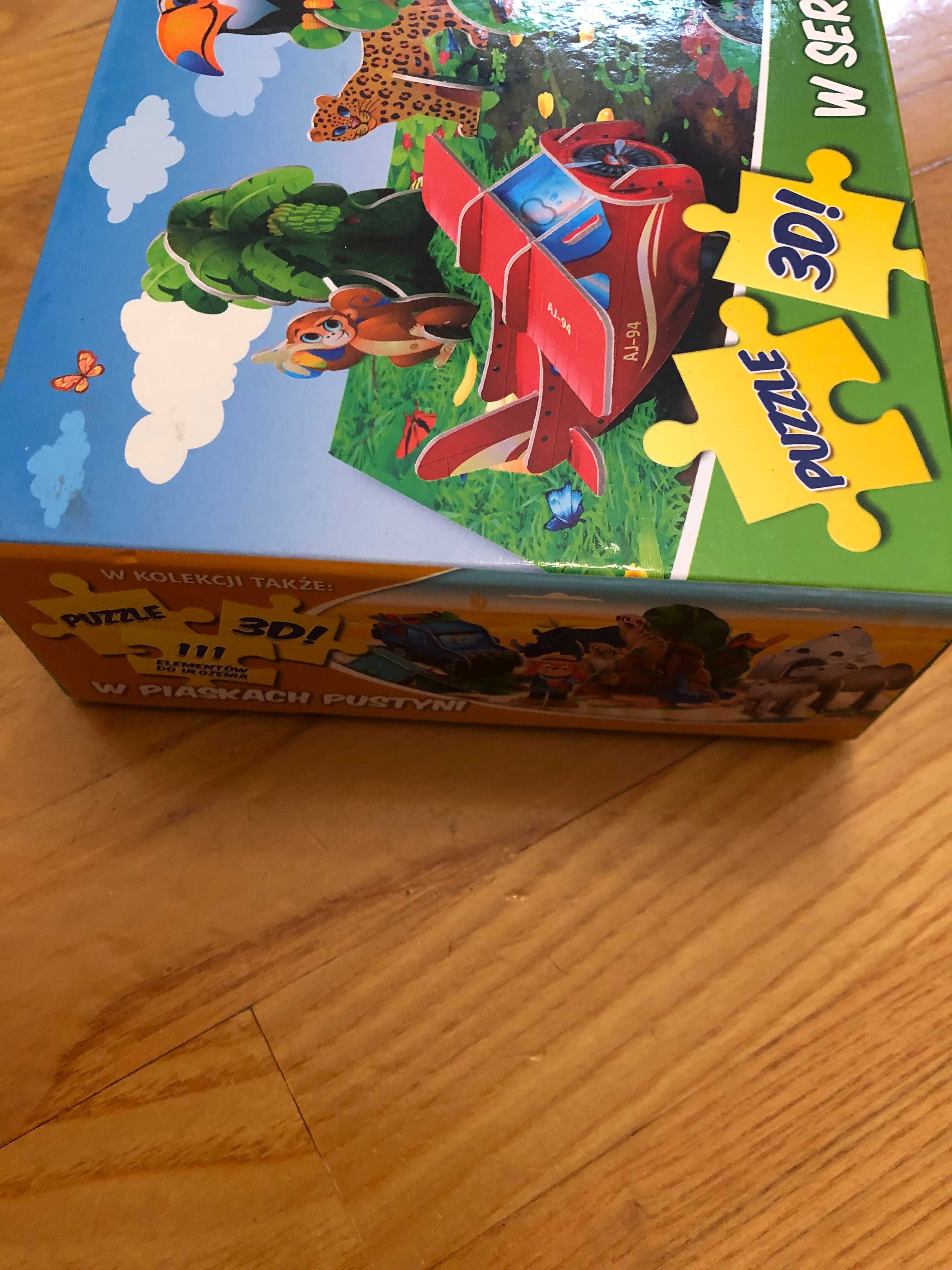 Puzzle 3D! W sercu dżungli 104 elementy do ułożenia
