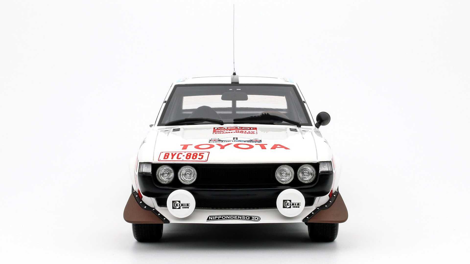 Model 1:18 Otto Toyota Celica RA21 2000GT #8 Rally RAC Lombard 1977