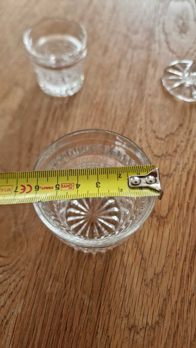 Komplet kryształowych kieliszków do wódki likierów whisky Kryształ PRL