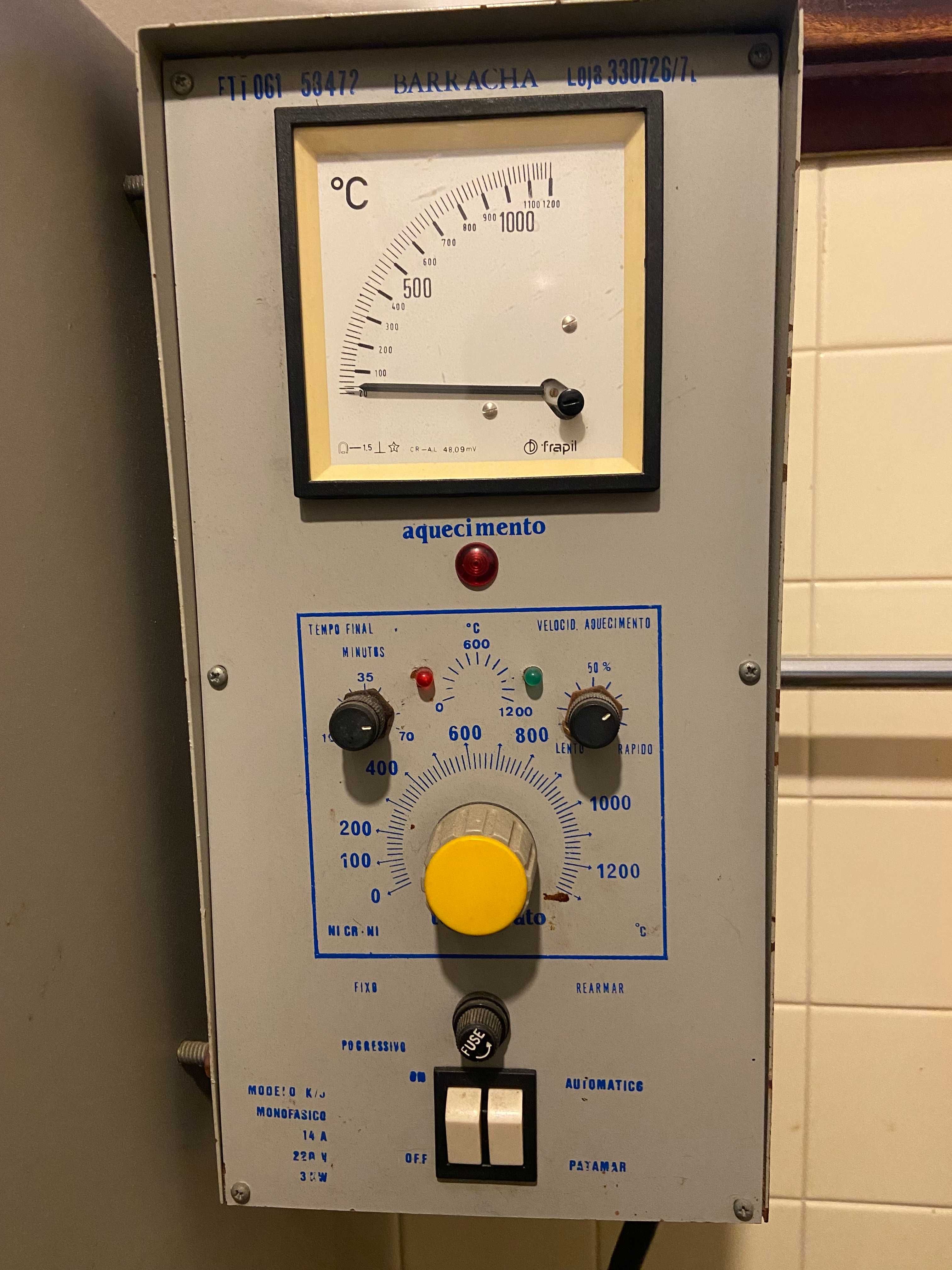 Mufla/Forno cerâmica olaria elétrico 1200º 88lt
