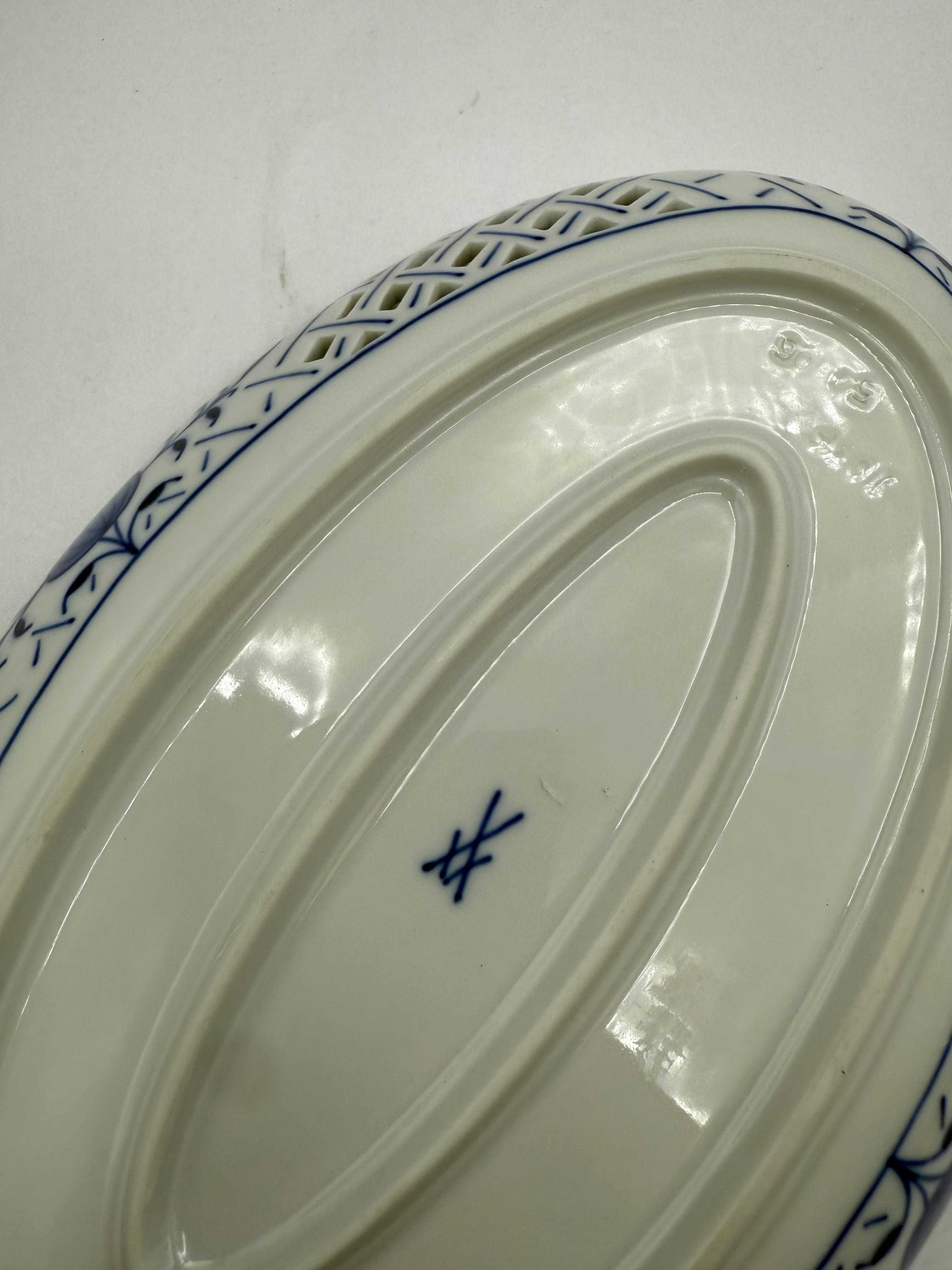 MIŚNIA MEISSEN półmisek wzór cebulowy XIX