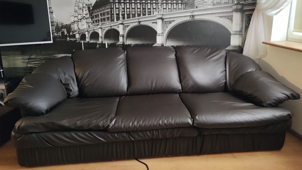 Kanapa duża brązowa w bardzo dobrym stanie