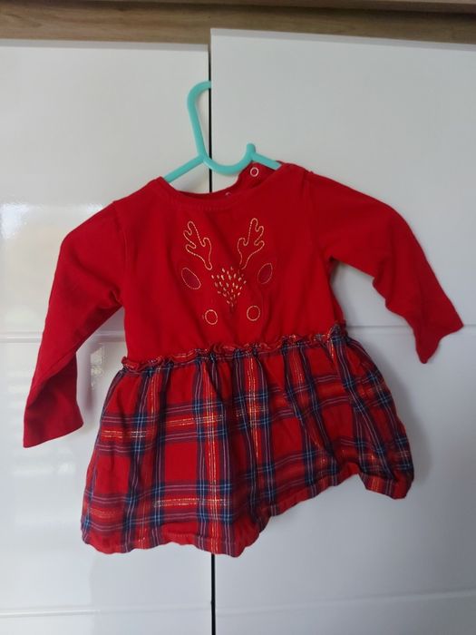 Sukienka świąteczna 68