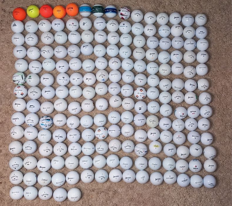 Bolas de golfe. Bolas de golfe.