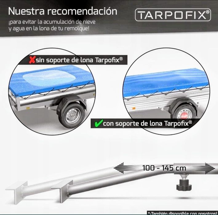 Nowa markowa,oryginalna plandeka na przyczepę Tarpofix. Homologacja.