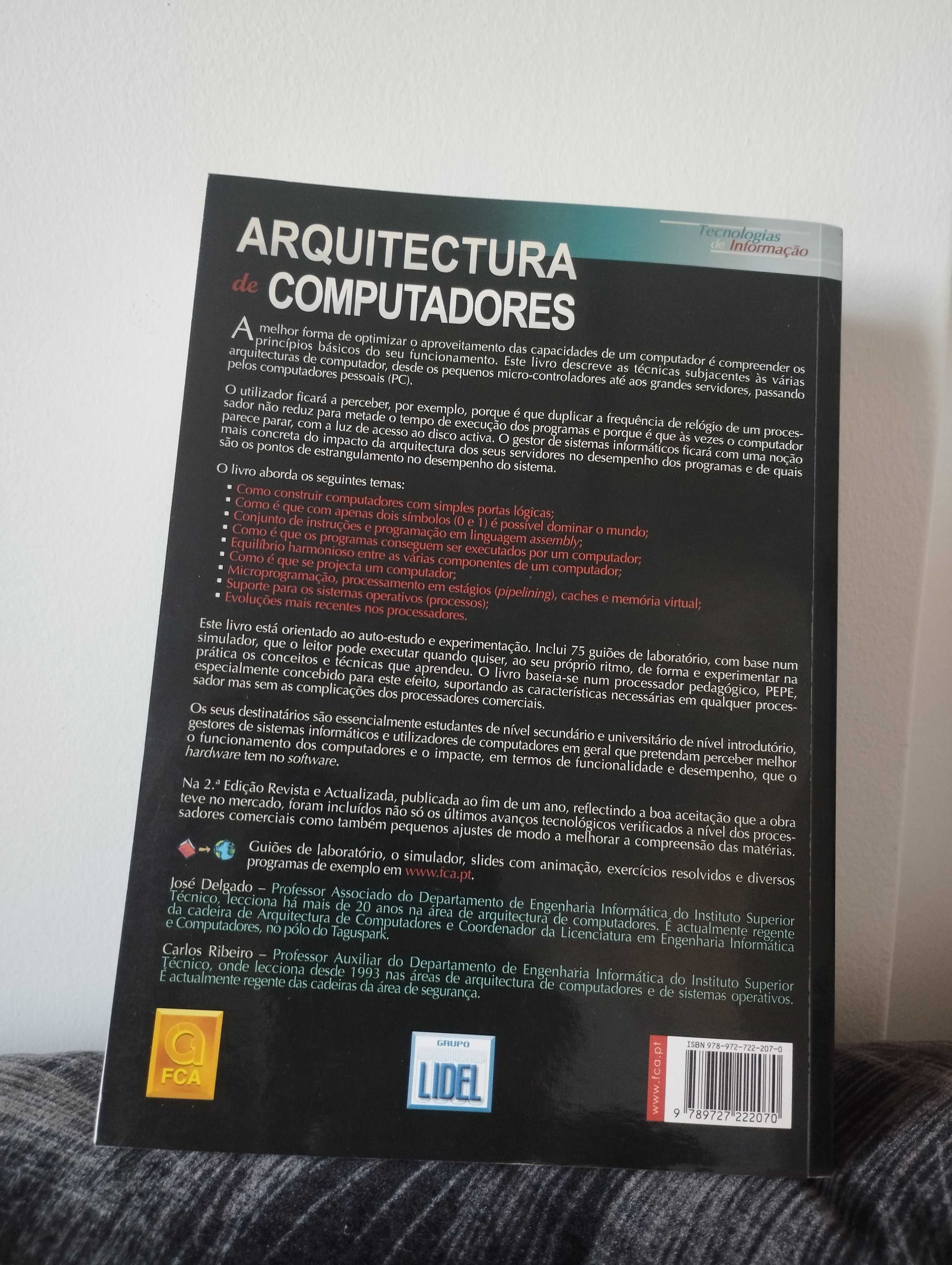 Arquitectura de computadores 
José Delgado e Carlos Ribeiro