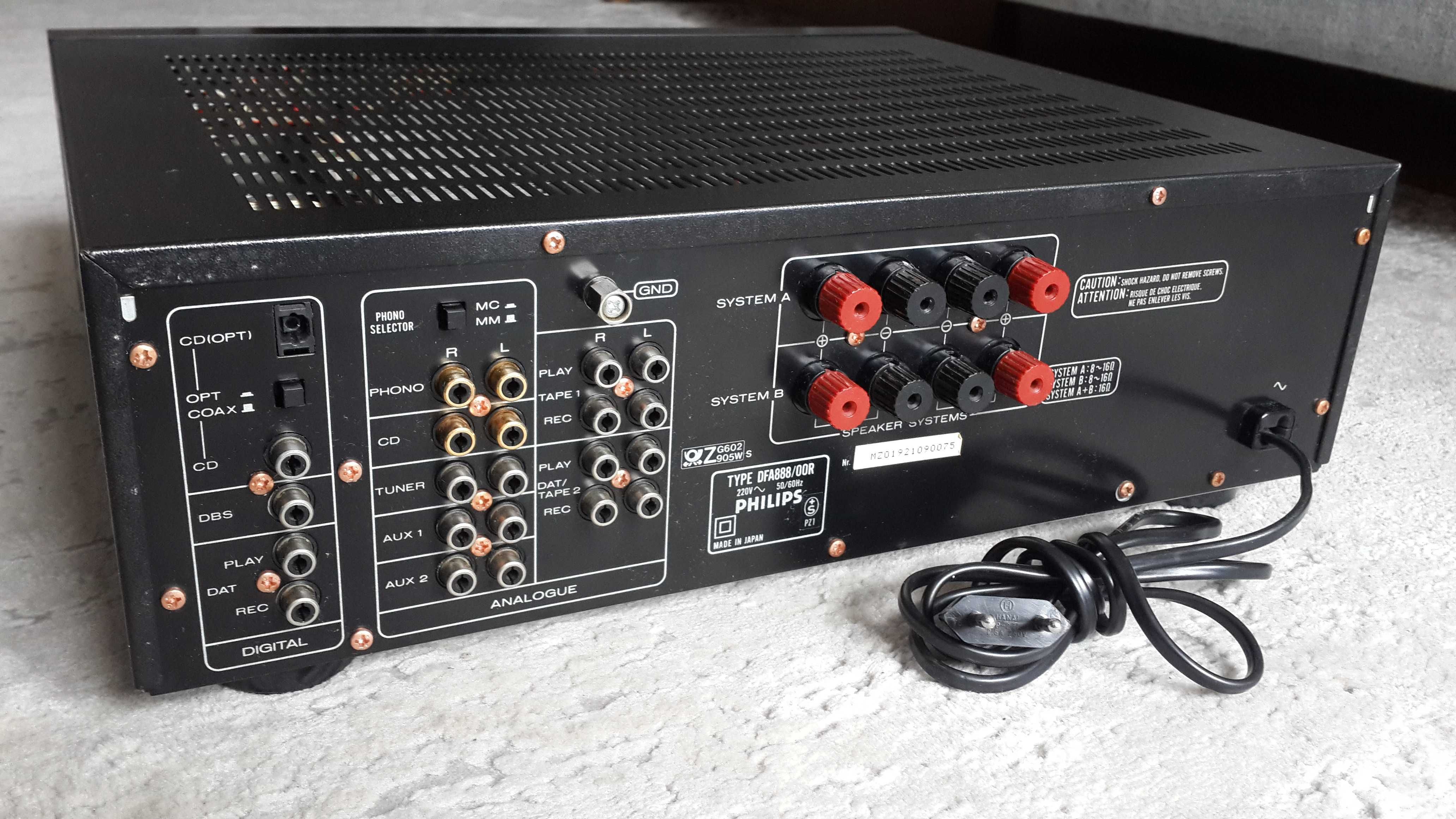 Підсилювач Philips DFA-888 вбудований ЦАП TDA1541A , DAC ,Тюнер FT-880