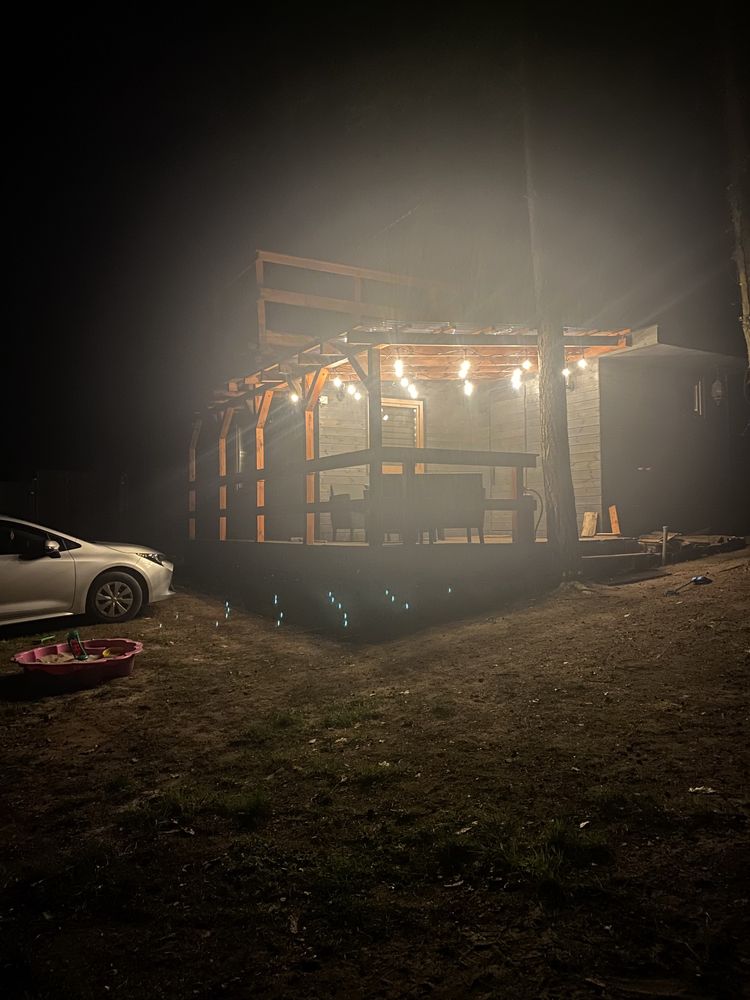 Domek Lubkowo Jakuzzi Balia jezioro Dębki Karwi
