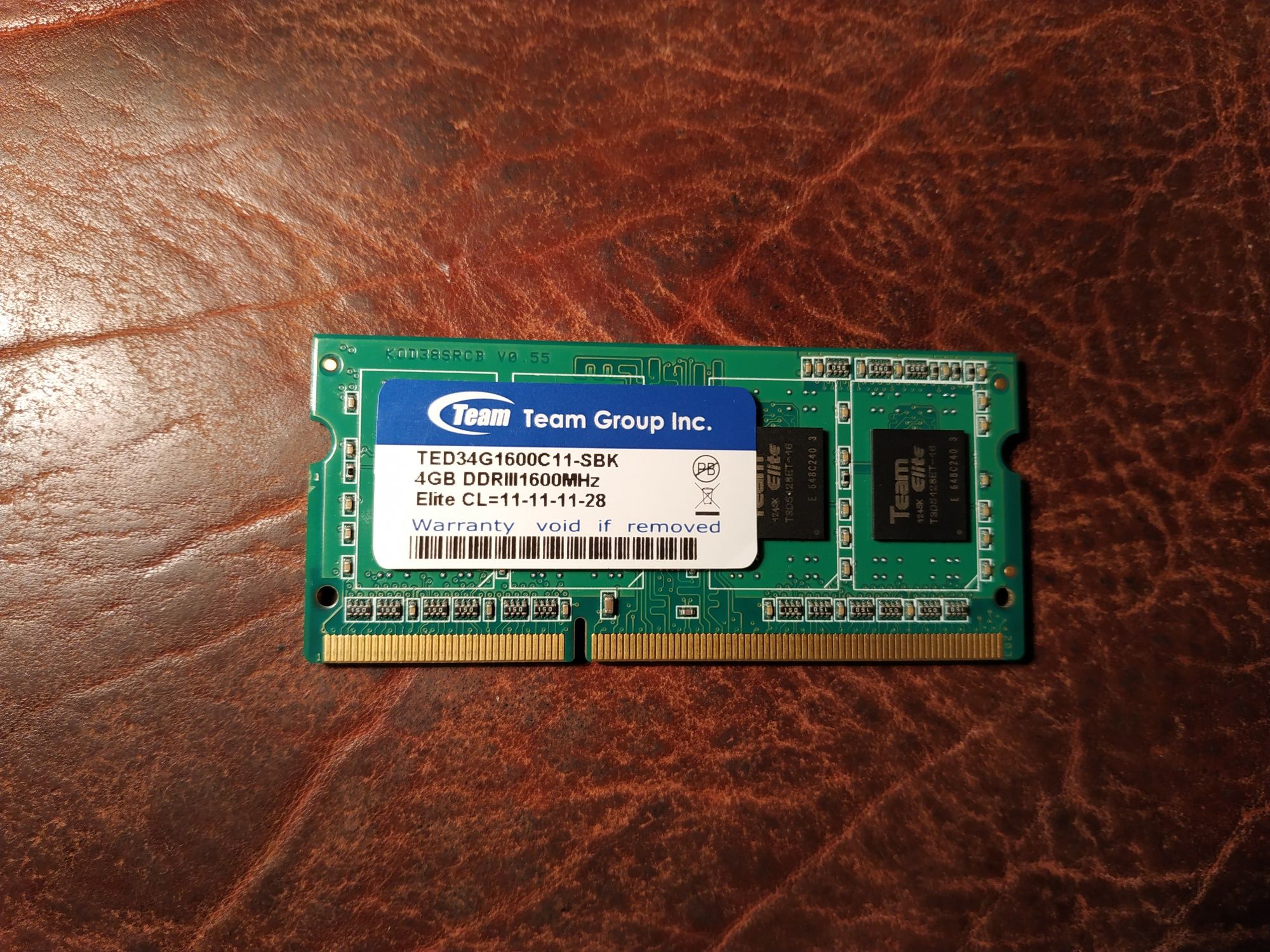 4Gb DDR3 1600Mhz sodimm