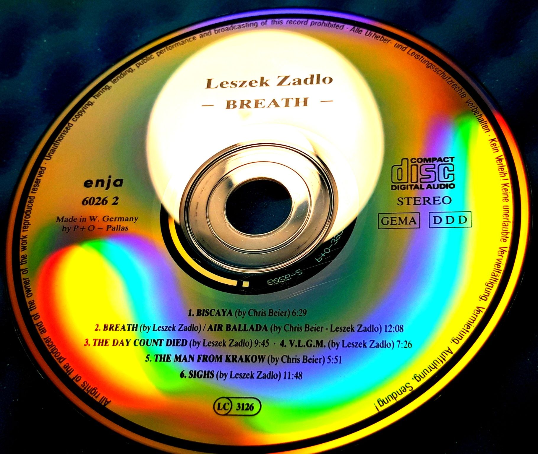 Leszek Zadlo – Breath (CD, 1989)