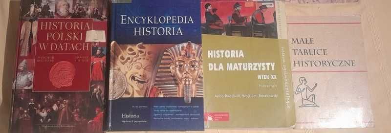Zestaw 13 książek Historia język polski inne