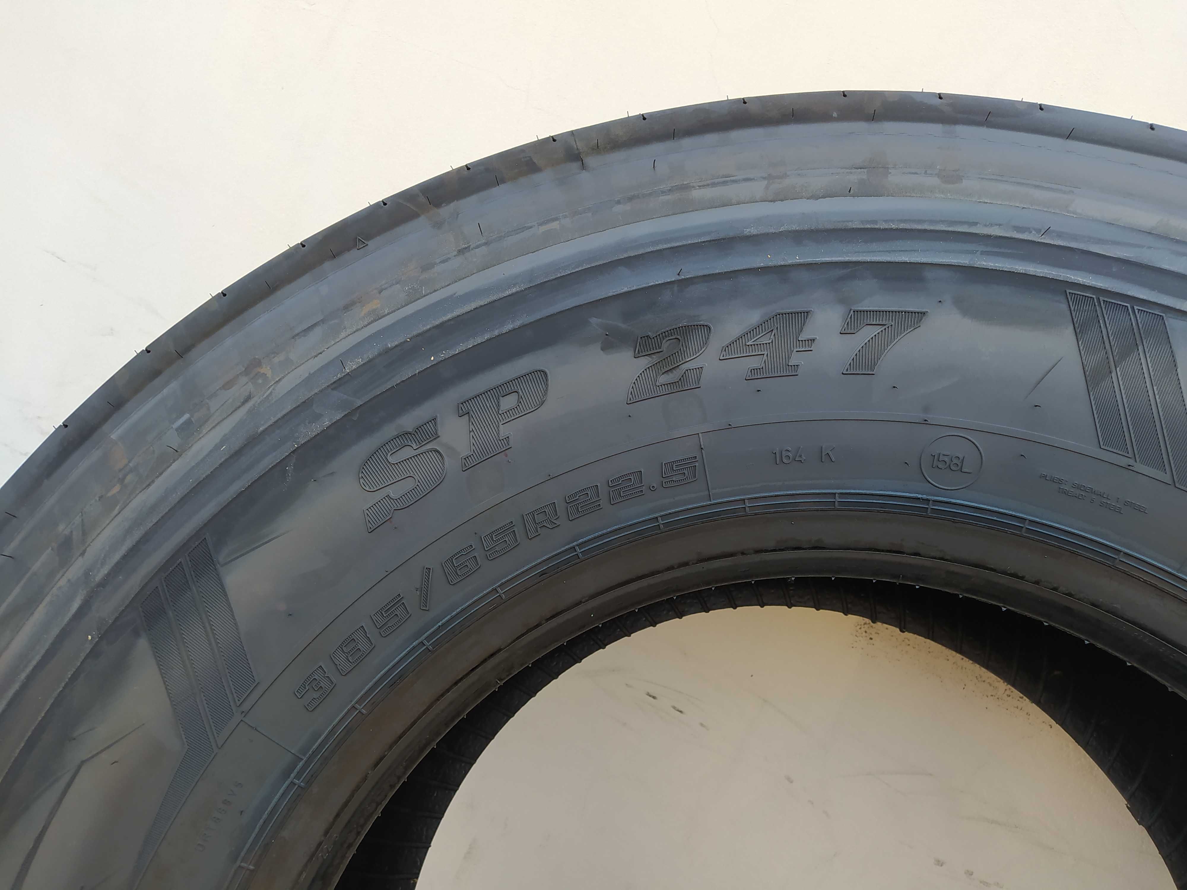 385/65r22.5 Dunlop SP247 Naczepa. 2023rok. Nowa