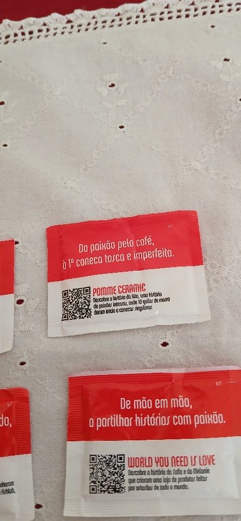 Pacotes de açúcar Buondi- Série completa