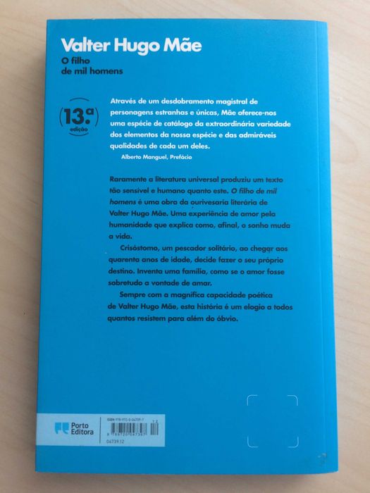 O filho de mil homens, Valter Hugo Mãe