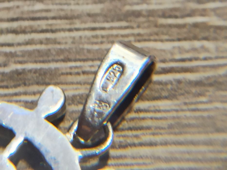 Штурвал кулон серебро