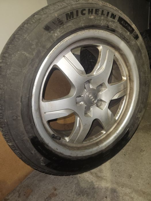 Диски+Шини зимні ауді 5×112 R17 в хорошому стані