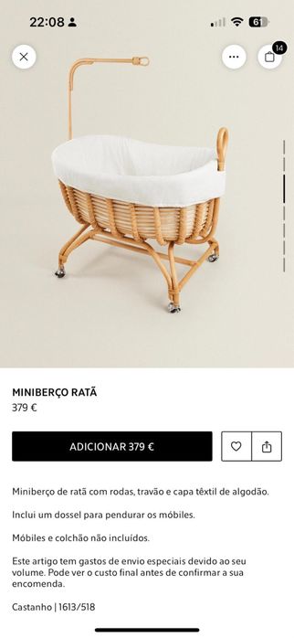 Mini Berco Zara Home - como novo